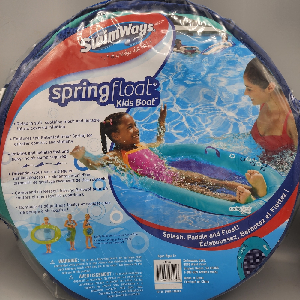 Swimways Springfloat Kids Boat NEW